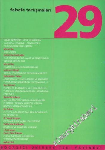 Felsefe Tartışmaları 29. Kitap - Sayı: 29, 2002