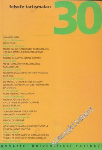 Felsefe Tartışmaları 30. Kitap - Sayı: 30, 2003       2003