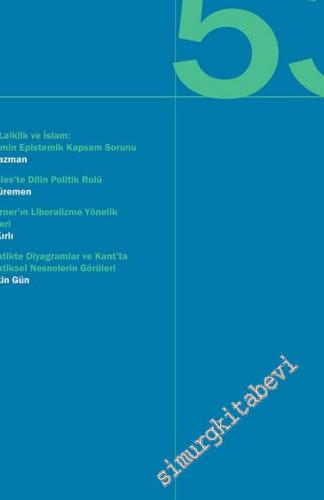 Felsefe Tartışmaları 53. Kitap - Sayı: 53