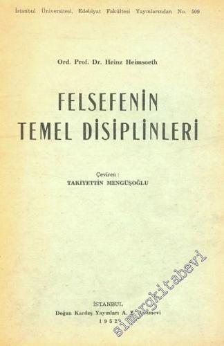 Felsefenin Temel Disiplinleri -        1952