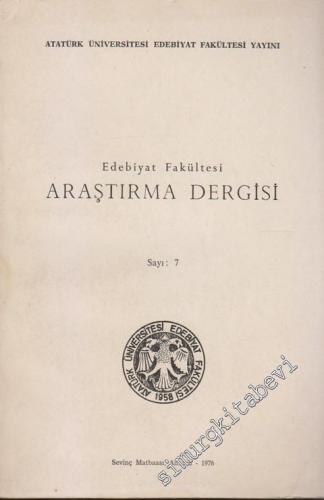 Fen Edebiyat Fakültesi Edebiyat Bilimleri Araştırma Dergisi  - Sayı: 7