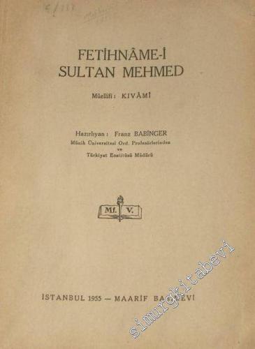 Fetihname - i Sultan Mehmed (Tıpkıbasım) - 1955