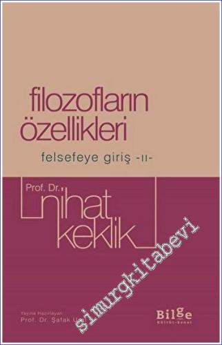 Filozofların Özellikleri Felsefeye Giriş II -        2023