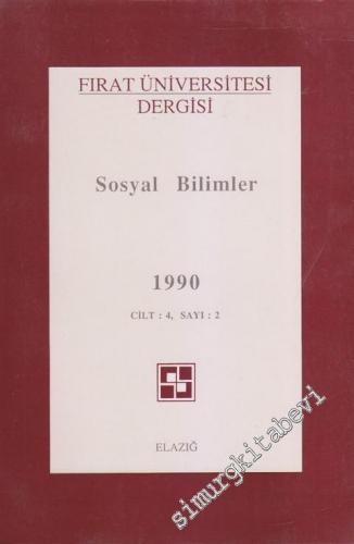 Fırat Üniversitesi Dergisi, Sosyal Bilimler - Sayı: 2  4
