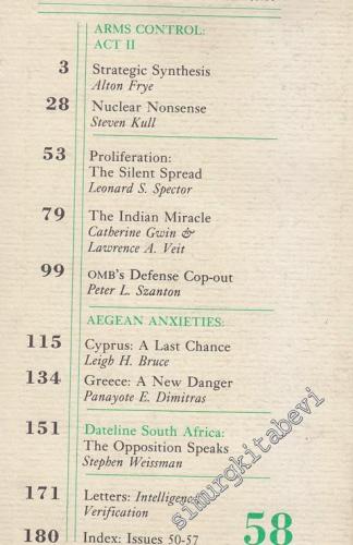 Foreign Policy - 58      Spring