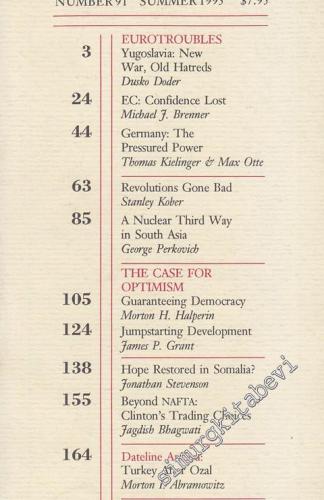 Foreign Policy - 91      Summer