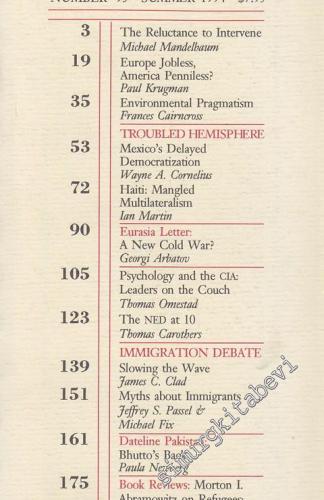 Foreign Policy - 95      Summer