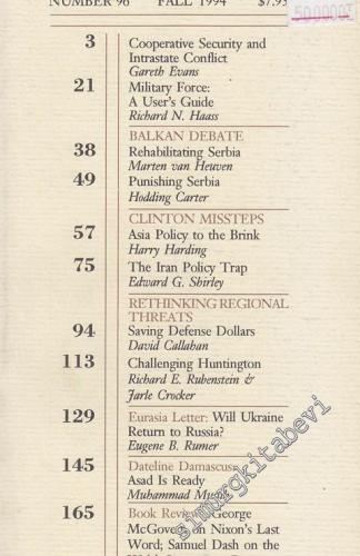 Foreign Policy - 96      Fall