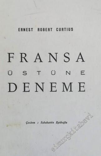 Fransa Üstüne Deneme -        1953