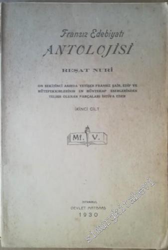 Fransız Edebiyatı Antolojisi, 2. Cilt -        1930