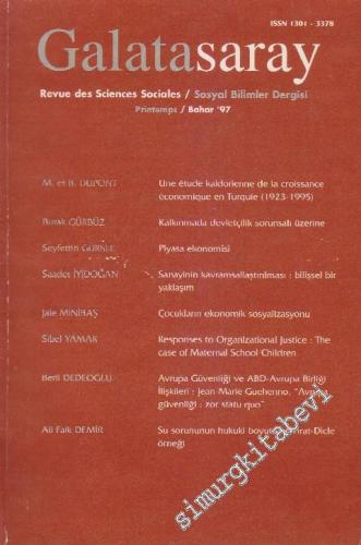 Galatasaray Üniversitesi Sosyal Bilimler Dergisi - Bahar