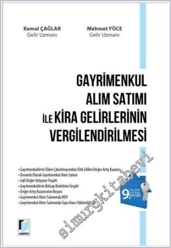 Gayrimenkul Alım Satımı ile Kira Gelirlerinin Vergilendirilmesi -        2024