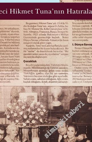 Gazeteci Hikmet Tuna'nın Hatıraları -