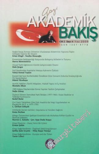 Gazi Ünversitesi Akademik Bakış Dergisi - 4  2    Yaz