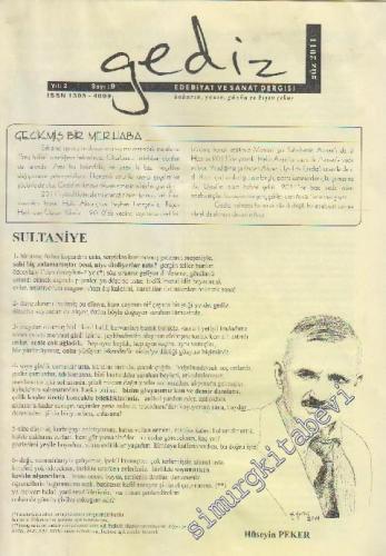Gediz Edebiyat ve Sanat Dergisi - Sayı: 9    2  Güz