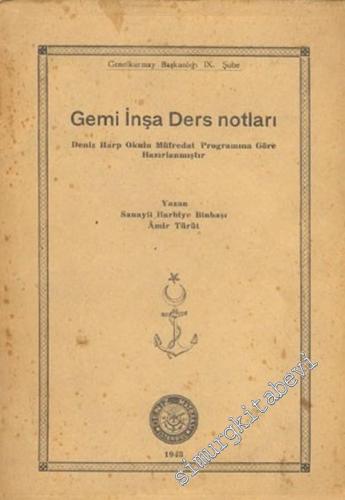 Gemi İnşa Ders Notları -        1943
