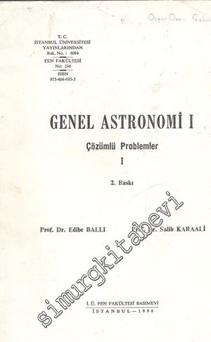 Genel Astronomi Çözümlü Problemler 1 -