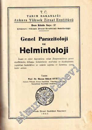 Genel Parazitoloji ve Helmintoloji -