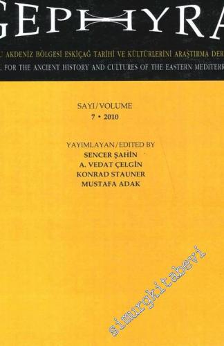 Gephyra Doğu Akdeniz Bölgesi Eskiçağ Tarihi ve Kültürlerini Araştırma Dergisi = Gephyra: A Journal for the Ancient History and Cultures of the Eastern Mediterranean 11 / 2014 - Sayı: 11