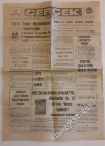 Gerçek Günlük Bağımsız Gazete - Sayı: 4016  Yıl: 14    Mart