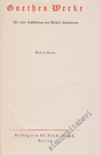 Goethes Werke 2 Cilt -