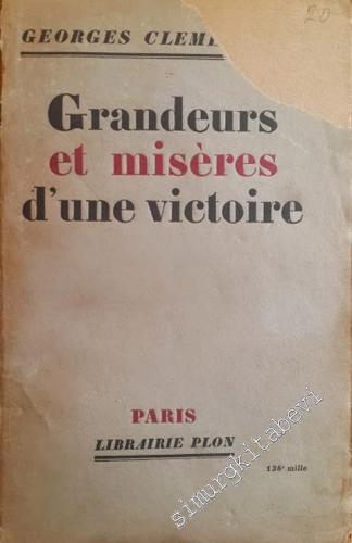 Grandeur et Misères d'une Victoire