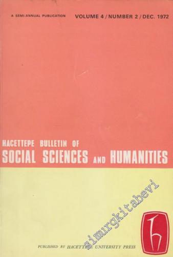 Hacettepe Bulletin Of Social Sciences And Humanities - Number: 2 Volum