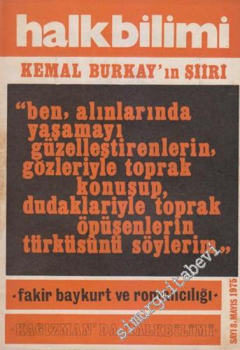 Halk Bilimi Dergisi - Dosya: Kemal Burkay'ın Şiiti - Sayı: 8 5 Mayıs