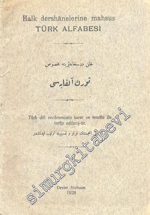 Halk Dershanelerine Mahsus Türk Alfabesi -