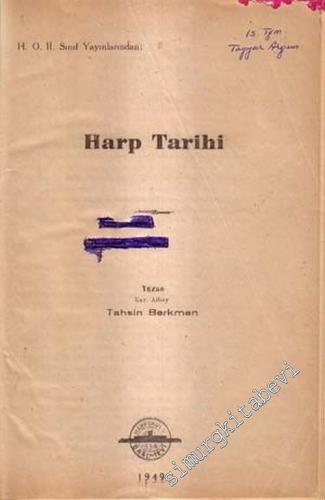 Harp Tarihi - Siyasal Tarih Notları  -
