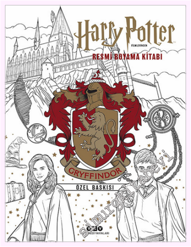 Harry Potter Filmlerinden Resmi Boyama Kitabı (Gryffindor Özel Baskısı