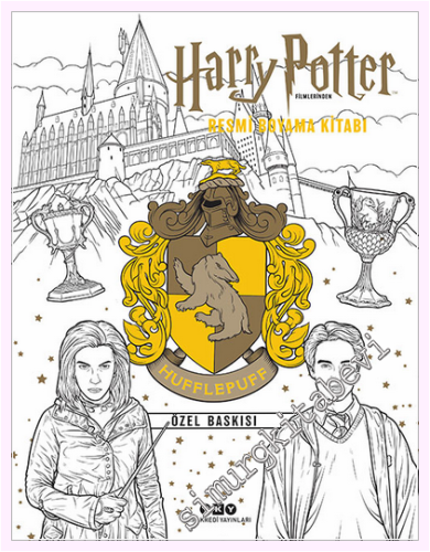 Harry Potter Filmlerinden Resmi Boyama Kitabı (Hufflepuff Özel Baskısı