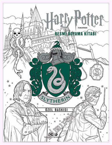 Harry Potter Filmlerinden Resmi Boyama Kitabı (Slytherin Özel Baskısı)