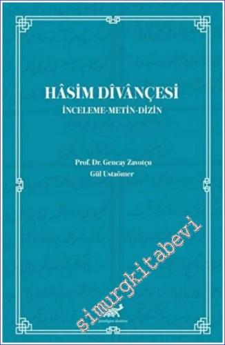 Hasim Divançesi : İnceleme - Metin - Dizin -        2023