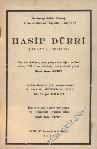 Hasip Dürri: Hayatı, Eserleri -        1959
