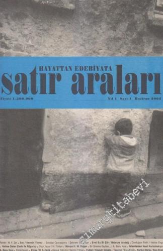 Hayattan Edebiyata Satır Araları Dergisi - Sayı: 1    1  Haziran