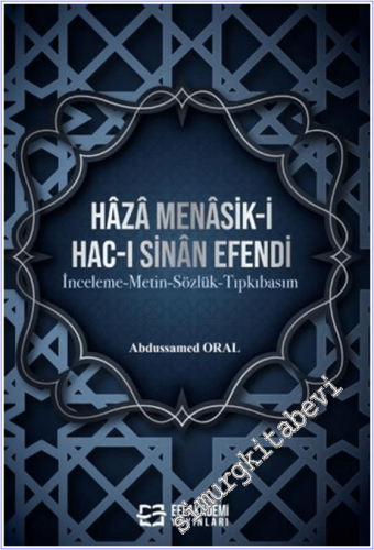 Haza Menasik-i Hac-ı Sinan Efendi -        2026