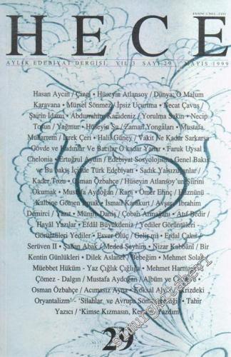 Hece Aylık Edebiyat Dergisi - 29    3  Mayıs