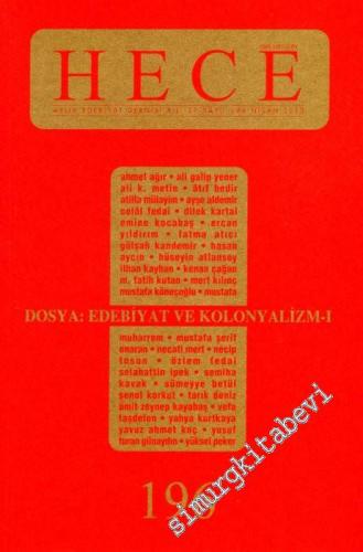 Hece Aylık Edebiyat Dergisi: Edebiyat ve Kolonyalizm I - Yıl: 17, Sayı