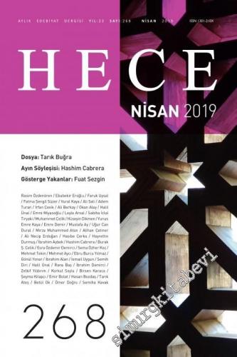 Hece Dergisi - Dosya: Tarık Buğra - Sayı: 268    Yıl: 22  Nisan
