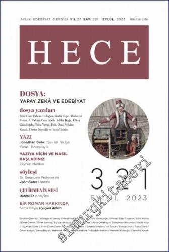 Hece Dergisi - Yapay Zeka ve Edebiyat - Sayı: 321 Eylül 2023