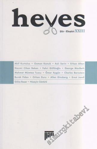 Heves Şiir Eleştiri Dergisi XXIII - 23      Ekim