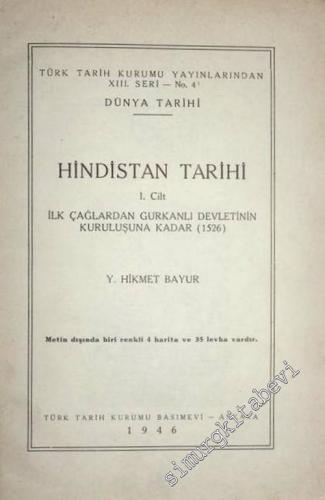 Hindistan Tarihi 3 Cilt TAKIM -        1946