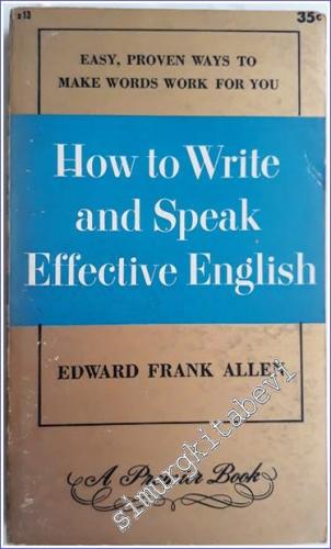 How to Write and Speak Effective English - 1955
