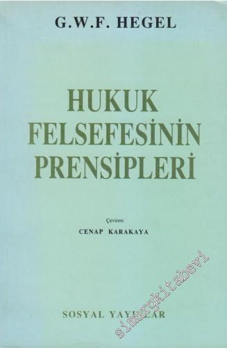 Hukuk Felsefesinin Prensipleri -        1991