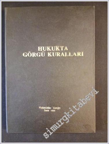 Hukukta Görgü Kuralları CİLTLİ -        1993