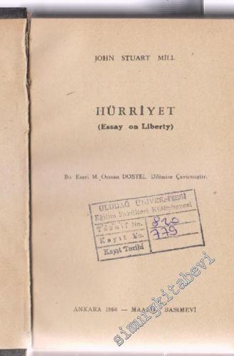 Hürriyet ( Essay on Liberty ) -        1956