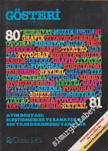 Hürriyet Gösteri Sanat Edebiyat Dergisi - Dosya: Eleştirmenler ve Sanatçılar Bir Yılın Dökümünü Yaptılar - Sayı: 2    1  Ocak