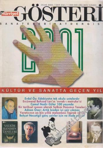 Hürriyet Gösteri Sanat Edebiyat Dergisi - Dosya: Kültür ve Sanatta Geçen Yıl - Sayı: 234      Ocak