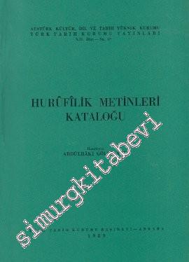 Hurufilik Metinleri Kataloğu -